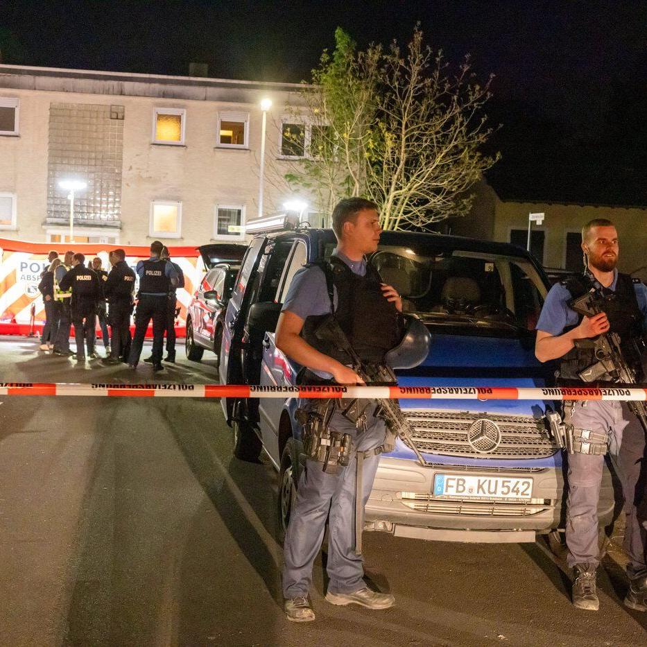 Police in central Germany hunt for a suspect on the run after 2 people were shot dead
